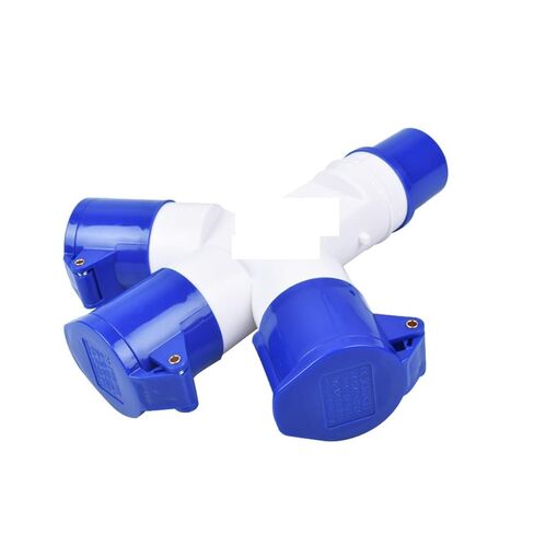 1pc Plugs for Sockets Waterproof Dustproof Industrial IP44 3P/4P/ 5P Three-Way Plug and Socket 220V 380V Tee in Kuwait
