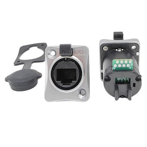 1pc RJ45 Network Industrial Snap on Waterproof Aviation Ethernet Cable Connector IP65 rj45 Female Socket in Kuwait