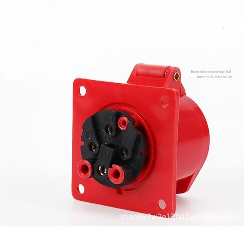 1 قطعة ZQ-314 مقبس مقاوم للماء 4 ثقوب 16A المكونات الصناعية - IP44 تصميم مخفي للاستخدام in Kuwait