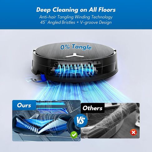 مجموعة أجزاء استبدال Yivy لـ Ecovacs DeeBot T50 Omni/T50 Pro Omni- مجموعة ملحقات 27 قطعة مع فرشاة على شكل حرف V ، 6 فرش جانبية ، 8 منصات Mop ، 4 مرشحات Hepa ، 6 أكياس غبار وفرشاة دلو in Kuwait