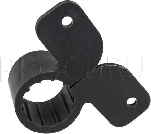 [100-Pack] PROCURU 3/4-Inch Plastic Suspension Hy-Ear Pipe Clamp, Mickey Mouse Style Strap Hanger for 7/8" OD Pipe, Black (85116-100P) in Kuwait