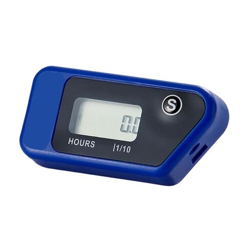 Wireless Vibration Hour Meter Counter Motorcycle Meter for Motocross Engine Boat Snowmobile Motorcycle Chainsaw(Blue) in Kuwait
