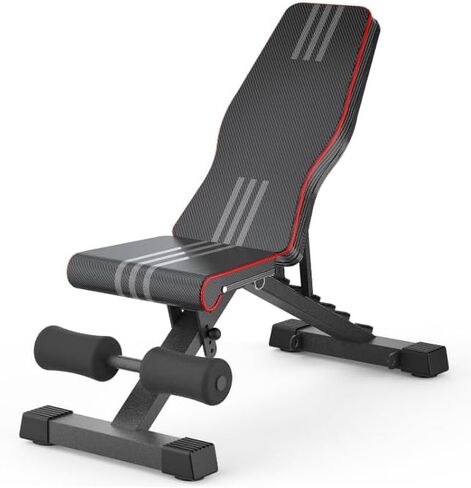 Weigh Bench, 660lbs Workout Bench For Home Gym, Bench Press For Full Body Strength Training, Foldable Weight Bench 8-Position Decline/Flat/Incline Exercise Bench in Saudi Arabia