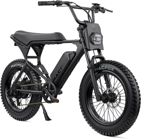 MACFOX X1S 2025 Ebikes for Adults, 750W Electric Bike Wheelie 25 MPH Max Speed, 38 Miles Range(PAS1), 20"x4" Fat Tires, City/School Commuting Electric Bike (UL2849, Class-3) in Saudi Arabia