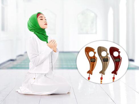 عداد الخرز الرقمي المحمول من Anlising، عداد خرز بوذا 3 قطع، تسبيح رقمي للصلاة، للتأمل والاسترخاء والصلاة الإسلامية in Kuwait