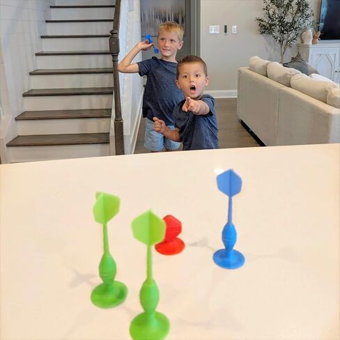 مجموعة Popdarts Rookie + مجموعة PowerSpots - حزمة المبتدئين باللونين الأزرق والأخضر مع 10 أهداف متغيرة للعبة - المجموعة النهائية للاعبين الجدد المستعدين للارتقاء إلى المستوى الأعلى in Kuwait