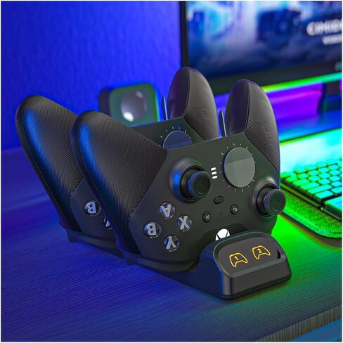 قاعدة شحن وحدة التحكم ECHZOVE Switch 2 Pro - محطة شحن سريعة مزدوجة لأجهزة Nintendo Switch Pro وPS5 وXbox Series X/S - شاشة عرض LED ومحول من النوع C وتصميم مضغوط in Kuwait