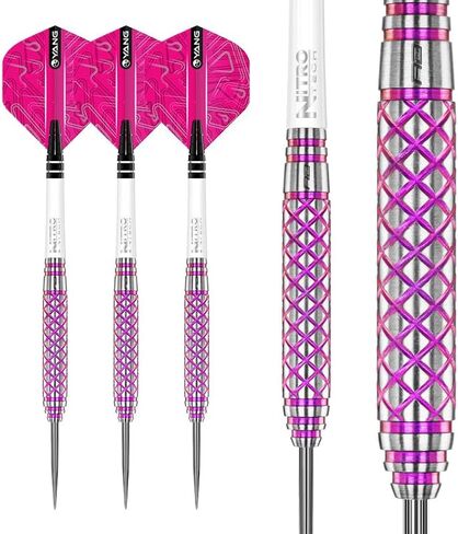 RED DRAGON Confession Steel Tip Darts Set - 85% Tungsten Darts with Nitrotech Shafts & Flights - Balanced Control & Consistent Throws - Available in Weights from 26g to 30g in Kuwait