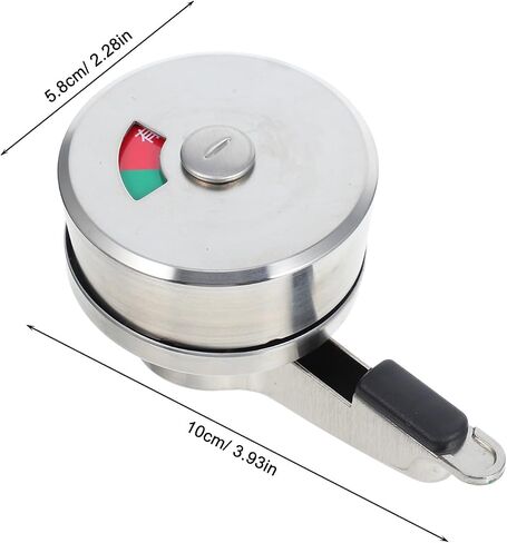 LIFKOME Stainless Steel Toilet Indicator Privacy Lock with Vacant Occupied Sign for Public Bathroom Partition Door, Commercial Bathroom Door Hardware Round Indicator Bolt for Restroom in Kuwait