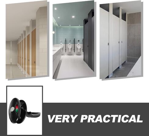 Balacoo Bathroom Privacy Indicator Lock with Vacant Occupied Sign, Nylon Plastic Door Lock Bolt Preventing Embarrassing Encounters, Suitable for Restaurants and Shopping Malls in Kuwait