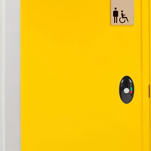 Balacoo Bathroom Privacy Indicator Lock with Vacant Occupied Sign, Nylon Plastic Door Lock Bolt Preventing Embarrassing Encounters, Suitable for Restaurants and Shopping Malls in Kuwait
