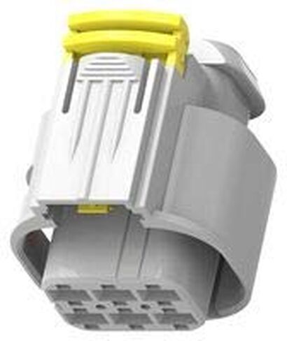 TE Connectivity/AMP Brand, 1745078-1-5Pack, Housing for Female Terminals - Wire-to-Wire - 6 Positions - 2 Rows - 0.217 (5.50mm) Pitch - Latch Holder - Sealable - Crimp Termination - Gray. in Kuwait