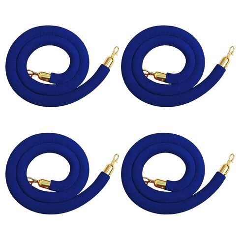 5FT Elegant Rope for Stanchion Barrier VIP Events Crowd Control Safety Divider for Red Carpet Weddings Parties and Special Occasions Durable and Stylish Design (Blue, 1pc) in Kuwait