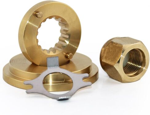 CAPTAIN Hardware Hub Kits Installation fit Mercury 90-300HP Outboard Propellers,Thrust Washer/Spacer/Washer/Nut/Cotter Pin Included in Kuwait