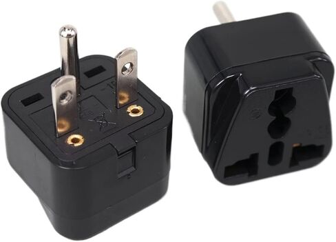 T-type power plug NEMA 6-15P/6-20P 250v 15A 3-pin AC plug adapter(WD-21 black) in Kuwait