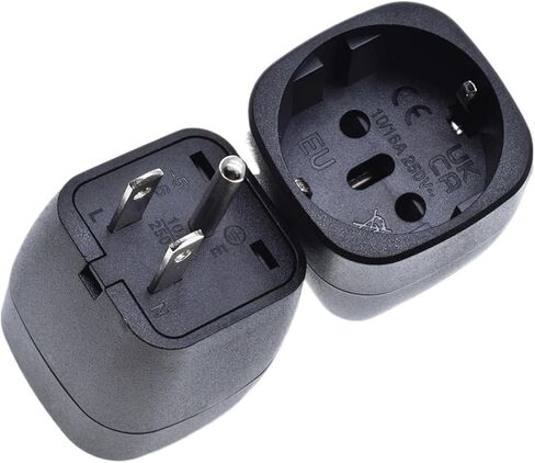 2PIN AC 10A/16A 250V Power Socket Black and White(EU-5 black,10 pcs) in Kuwait