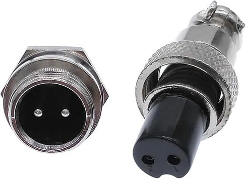 10PCS Metal Connector GX12 Panel Circular Connector Plug Socket 2-pin 3-pin 4-pin 5-pin 6-pin 7-pin 5A 125v M12 Connector(7Pin 10PCS) in Kuwait