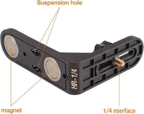 Magnet Level Durable L-Shape Magnetic Bracket Leveling 1/4" Thread Laser Level Adapter for instruments Lasers in Kuwait