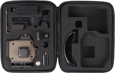 Hints 4D Laser Level Self-Leveling 4x360°, 4 Beams, 100Ft, ±1/12" Accuracy, IP54, Outdoor Pulse Mode, Remote and Gesture Control, Type-C Chargin, Storage Case and Extra Li-ion Battery included in Kuwait