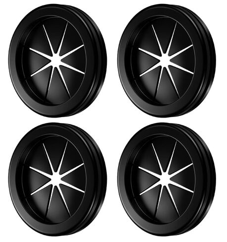 4Pcs 2 Inch Rubber Grommet, 2 Inch Grommet Double Sided Round Hole, Rubber Firewall Hole Plug for Wire Protecting and Wiring Maintenance(Black) in Kuwait