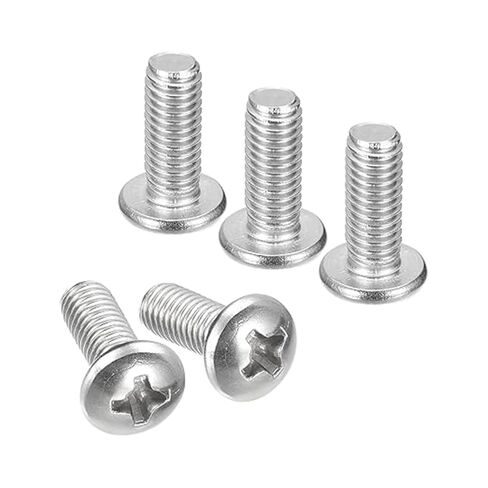 #10-32x1/2 Pan Head Machine Screws,Round Head Cross Screw,304 Stainless Steel 18-8 Screw,Phillips Drive,Fully Threaded,Bright Finish,Pack of 20 in Kuwait