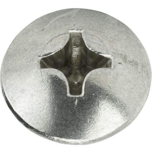 #8 x 1-3/4 Inch Truss Head Wood, Deck & Sheet Metal Screws, Full Thread, Phillips Drive, Stainless Steel 18-8, Bright Finish, Self-Tapping, Quantity 50 Pieces By Fastenere in Kuwait