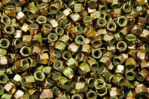 (300) Nyloc Grade 8/C Hex Locking Nuts 3/8-24 Yellow Zinc Plated Nylock in Kuwait