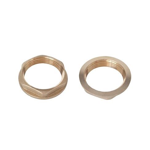 Brass Lock Nut Pipe Fitting with Silicone Washer, G1-1/4-11 TPI Female Hex Locknut, Flange Faucet Lock Nuts for Kitchen Sink, Bathroom Basin Plumbing, Water Gas Oil in Kuwait
