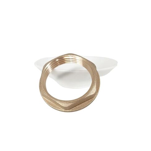 Brass Lock Nut Pipe Fitting with Silicone Washer, G1-1/4-11 TPI Female Hex Locknut, Flange Faucet Lock Nuts for Kitchen Sink, Bathroom Basin Plumbing, Water Gas Oil in Kuwait