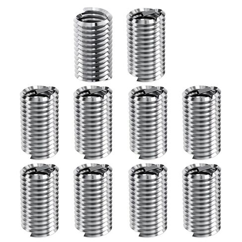 10Pcs 5/16-18 UNC 2.5 D Wire Thread Inserts, 304 Stainless Steel Coiled Wire Screw Sleeve,Thread Repair Insert Fastener Mending Kit for Automotive and Industrial Maintenance in Kuwait