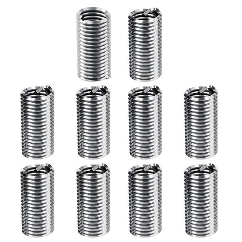 10Pcs 5/16-18 UNC 2.5 D Wire Thread Inserts, 304 Stainless Steel Coiled Wire Screw Sleeve,Thread Repair Insert Fastener Mending Kit for Automotive and Industrial Maintenance in Kuwait