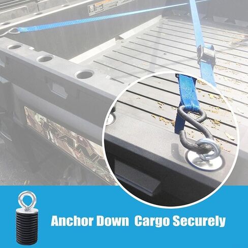 Lock and Ride Tie Down Anchor Cargo Hook Set for Polaris RZR1000 UTV ATV, Metal 6-Pack in Kuwait