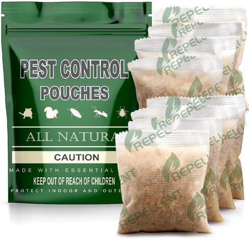Pest Repellent, Rodent Away Repellent Indoor/Outdoor, Mouse Repellent, Mice Repellent for House,Naturally Repels Rodents, Spiders, Ants, Cockroaches and More- 8 Packs in Kuwait