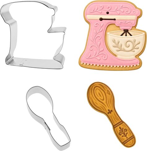 مجموعة قطاعة بسكويت الخبز مكونة من 8 قطع من متجر The Cookie Cutter Shop - قفاز الفرن، حامل الكيك، خلاط، شوبك، قاطعة بسكويت مريلة in Kuwait