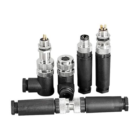 5 PCS M8 Sensor Connector Flange - Waterproof Aviation Plug & Socket 3/4/5/6/8 Pin Male & Female Proximity Switch Seat in Kuwait