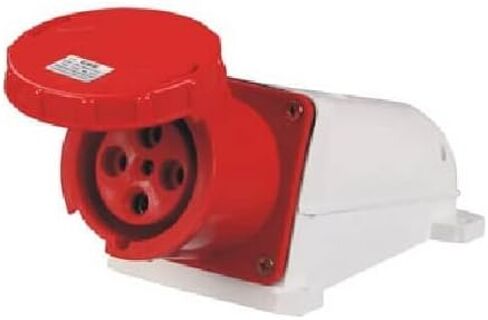 IEC60309 مقاوم للماء لوحة صناعية جبل المقبس مستقيم 4pin 125A 380-415V 6h 3P + E IP67 in Kuwait