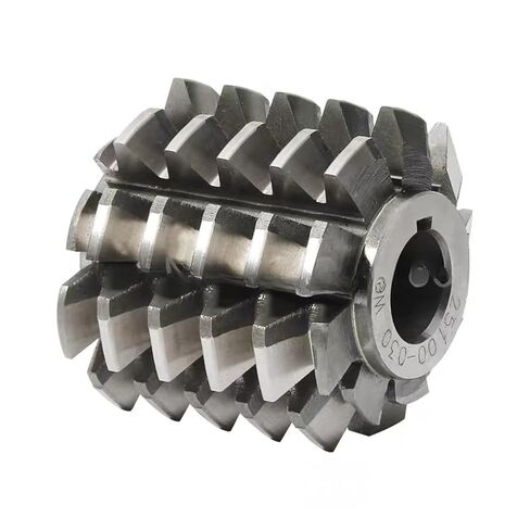 قاطع مطحنة تروس HSS زاوية الضغط 14.5 درجة قطع دوارة بريطانية DP6 DP8 DP10 DP12 DP14 DP16 DP18 DP20 DP24 Hobbing Gear Hobbing Grade A HSS M2 (أسود، DP12-55x50x22-14.5) in Kuwait