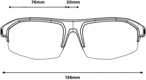 bollé BS003004 Bolt 2.0 Sunglasses, Titanium Matte - Volt+ Ultraviolet Cat 4, Large in Kuwait