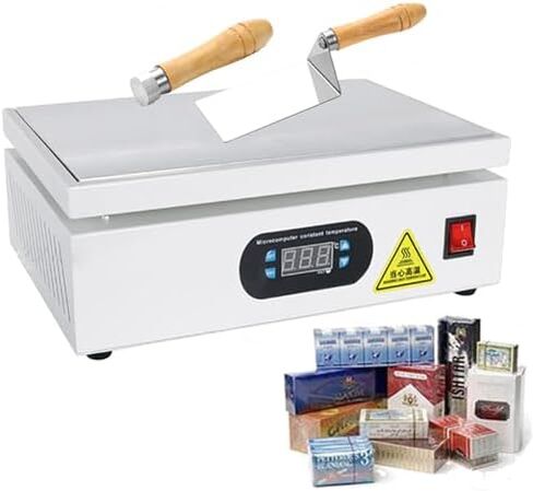 Cellophane Wrapping Machine - Desktop Manual Sealing for Cigarettes, Cosmetics, Poker Boxes - PVC Heat Sealer for Overwrapping Packaging in Kuwait