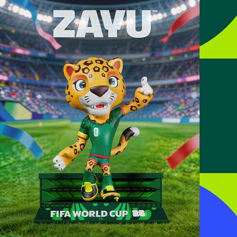FIFA 3 Pack Official Licensed World Cup 2026 Mascot Trio- Clutch, Maple & Zayu 4" Collectible Vinyl Figure Display Statue Set with Acrylic Case, Personalized Gift for Soccer Fans & Collectors (4 inch) in Kuwait