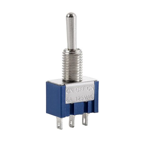 100 Pieces of 6A/125V 3A/250V ON/Off/ON 3-Terminal 3-Position SPDT Toggle Switch with Single Connector MTS-103 in Kuwait