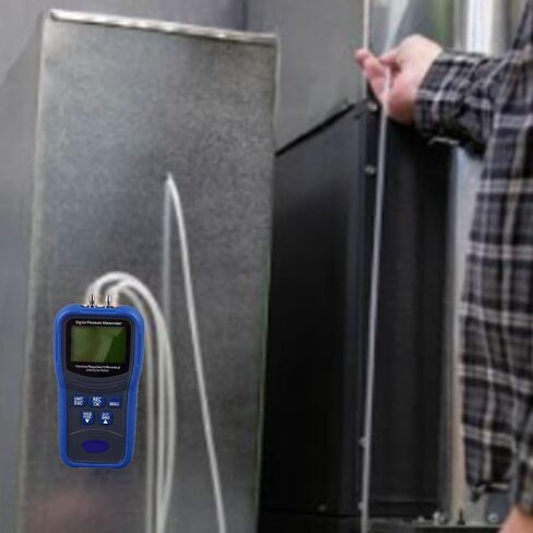 Omabeta شاشة LCD رقمية دقيقة الضغط التفاضلي لنظام التدفئة والتهوية وتكييف الهواء، إعدادات حدود قابلة للتخصيص، 12 وحدة للاستخدام الصناعي in Kuwait
