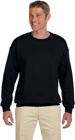 Gildan Men's Heavyweight Waistband Sweatshirt, Black, 3XL in Kuwait