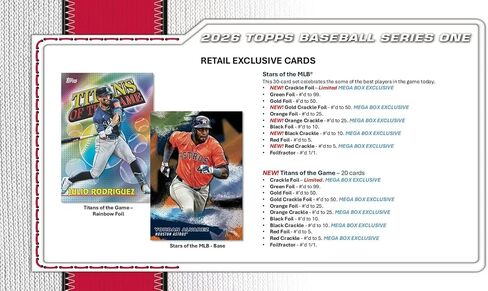 2026 Topps Series 1 Baseball Fanatics Blaster Trading Card Box (2-3 Spring Training Base Card Parallels Per Box) in Kuwait