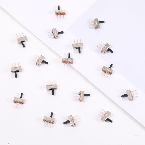 20 PCS Slide Switch Micro Switches 1P2T 2 Position, SPDT Mini Toggle Switches Vertical Panel Mount Knob for Breadboard(SS12D00) in Kuwait