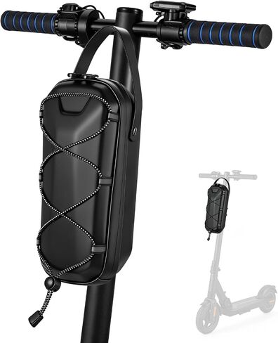 yeesport Electric Scooter Bag 5L, EVA Hard Shell Scooter Handlebar Bag Waterproof, Front Hanging Storage Pouch with Quick Release Bracket, 4 Compartments for Phone Tools E-Bike Folding Bike in Kuwait