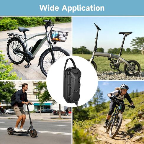 yeesport Electric Scooter Bag 5L, EVA Hard Shell Scooter Handlebar Bag Waterproof, Front Hanging Storage Pouch with Quick Release Bracket, 4 Compartments for Phone Tools E-Bike Folding Bike in Kuwait