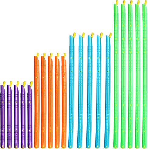 20PCS Magic Bag Sealer Slide Sticks 4 Sizes Reusable Plastic Chip Clips, Airtight Watertight Stay Fresh Bags Sealing Stick Closure Rods Easy Kitchen Food Storage Clip (4 Colors) in Kuwait