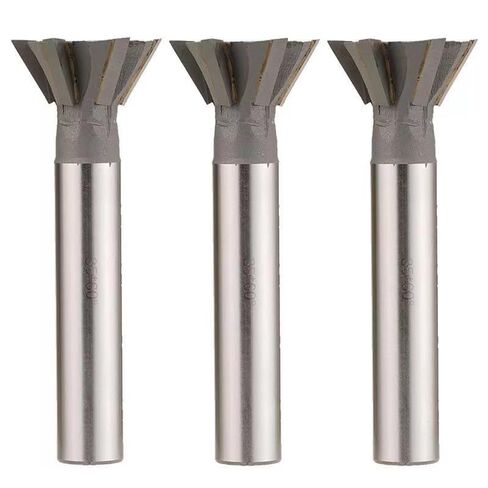 Carbide Dovetail Cutter - 45/55/60 Degrees, 16-60mm Cutting Diameter, Straight Shank End Mill for Metal Machining(35x60degrees) in Kuwait
