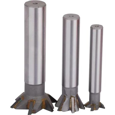 Carbide Dovetail Cutter - 45/55/60 Degrees, 16-60mm Cutting Diameter, Straight Shank End Mill for Metal Machining(35x60degrees) in Kuwait